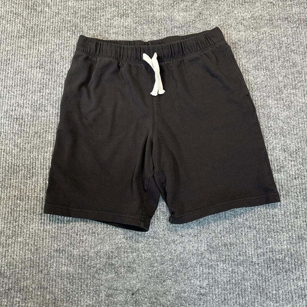 The Children's Place Fleece Pull On Shorts 16 XXL Husky Black Cotton Blend